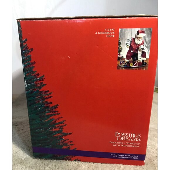 Possible Dreams Clothique A Generous Gent Santa Figurine with Box 713397 - Picture 6 of 15